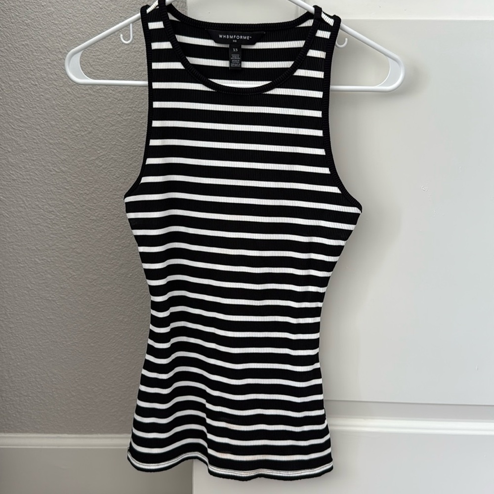 WHBM Forme Top / Size XS / Black & White / Never Worn